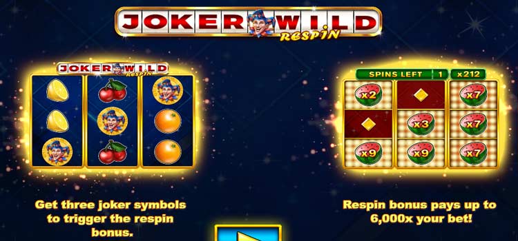 Joker Wild Respin bonusspel